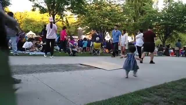 Super fast Baby running by Jocelyn