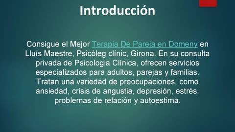 Consigue el Mejor Terapia De Pareja en Domeny