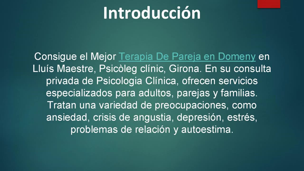 Consigue el Mejor Terapia De Pareja en Domeny