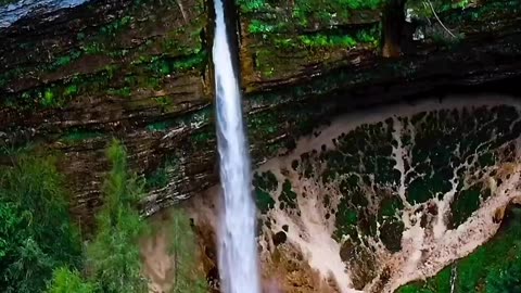 Magical Waterfall in Slovenia