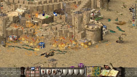 Stronghold Crusader Extreme - Battle, Emir Omar, Wazir, Nizar, Caliph vs ZeeBaba, Abbot! ⚔️🏰 _ Zeeba