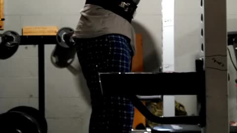 315 high bar x 1 squat