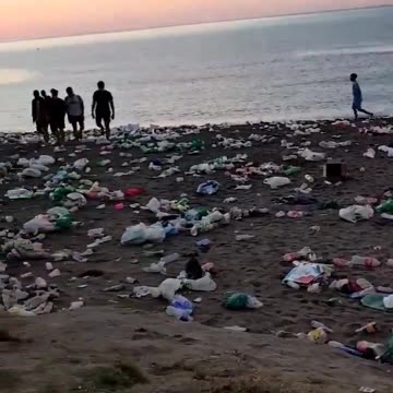 Malaga - Spagna Il giorno dopo una manifestazione