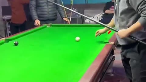 Funny pool playing