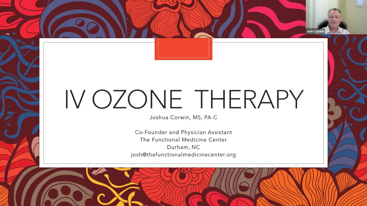 New updates on Ozone (O3) Therapy with Josh Corwin