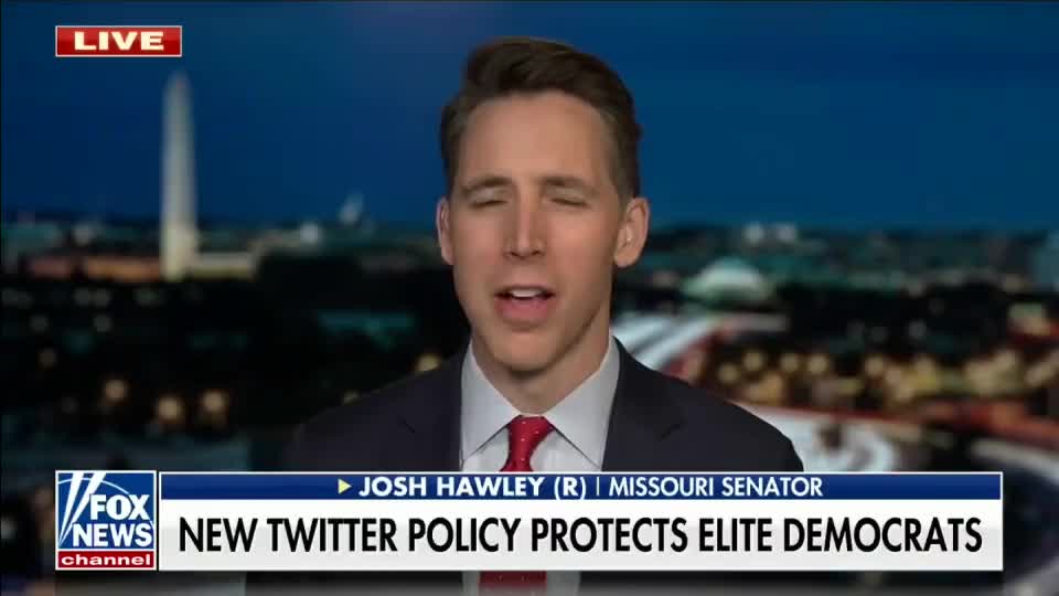 Josh Hawley On New Twitter Policy: The Last Thing America Needs Is Another Big Tech Robber Baron