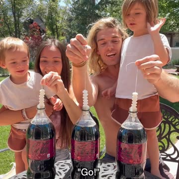 Reaction to 30 Mentos & 6 Liters of Soda 😎 rumble shorts