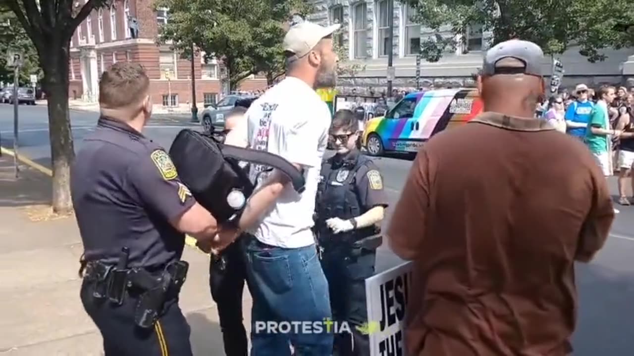 Man Gets Arrested After Sharing Bible Verses At Pride Event