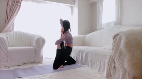 Wide Leg Stretches yoga beauty exercise