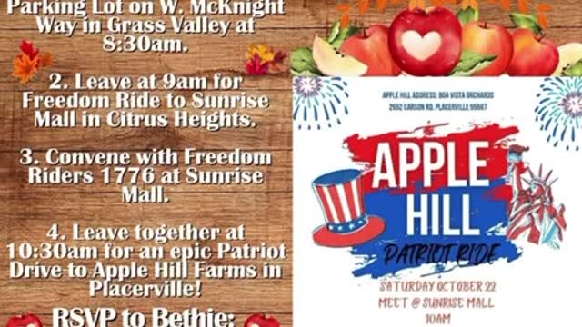 Live - Apple Hill Patriot Ride - Northern CA