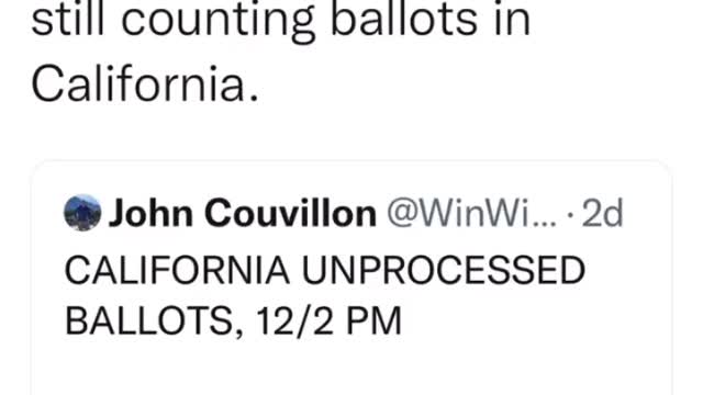 It's December & California Is Still Counting Ballots