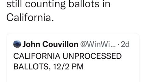 It's December & California Is Still Counting Ballots