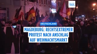 Magdeburg: Rechtsextreme demonstrieren nach Anschlag auf Weihnachtsmarkt