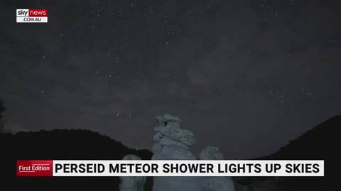 Perseid meteor shower lights up night skies across the world