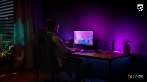 Philips Hue Play Gradient Lightstrip für drei Monitore