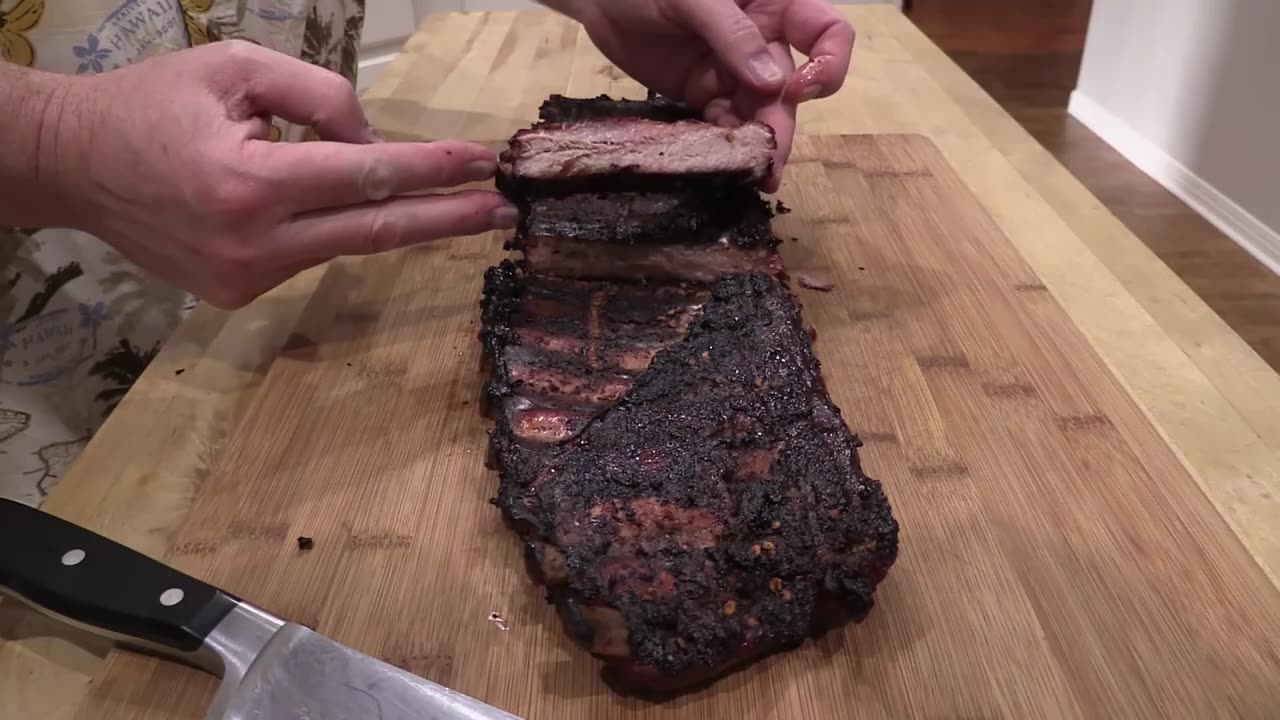 Lobel's Pork Ribs Smoked on the Kamado Joe