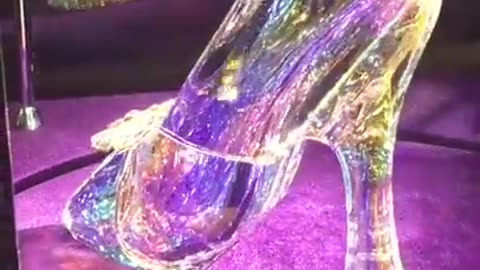 #cinderella #swarovski glass slipper shoe #cinderellaexhibition #glassslipper