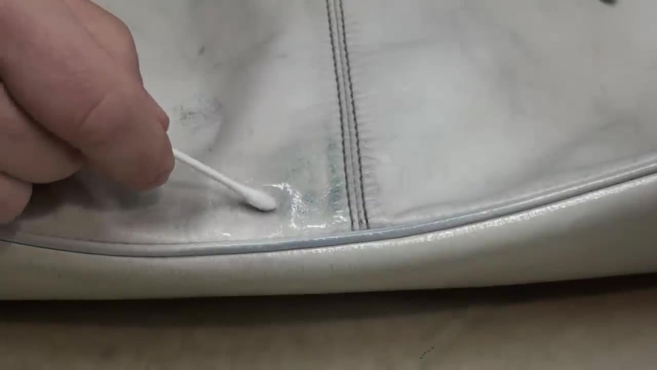 Remove Blue Stains from White Leather