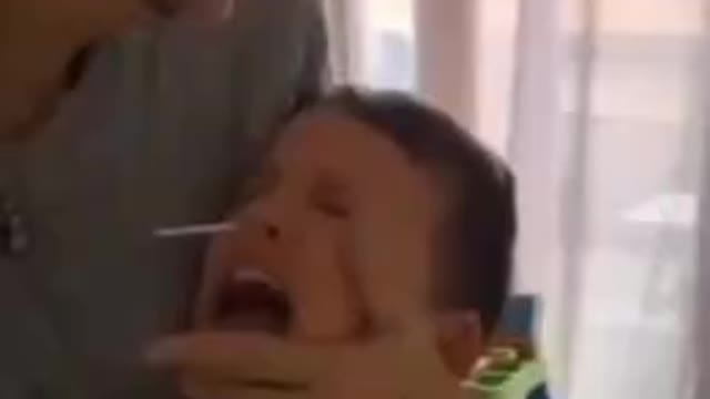 CHILD ABUSE - Parents FORCING children to perform Covid Tests