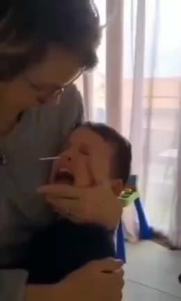 CHILD ABUSE - Parents FORCING children to perform Covid Tests