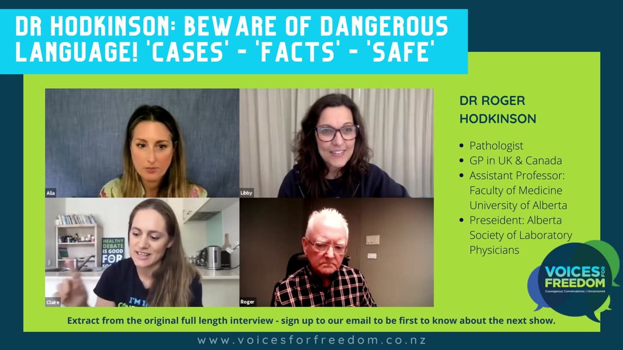 Dr Roger Hodkinson Says Beware Of Dangerous Language - 'Cases' - 'Facts' - 'Safe'