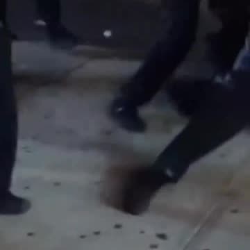 Two men attempting to disrupt an investigation were arrested by the NYPD.