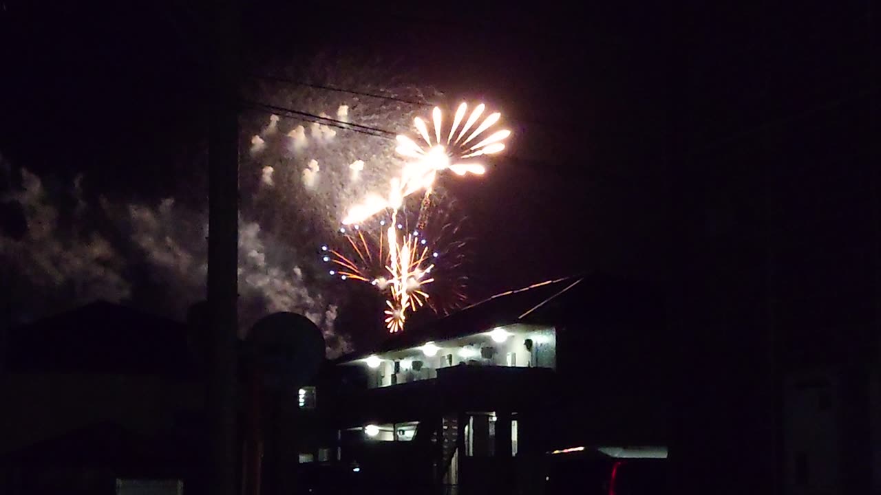 Beautiful fireworks display in ISE, Japan part 1