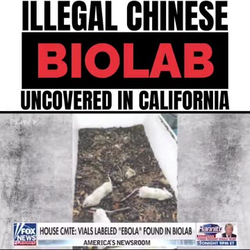 Illegal Chinese BIOLAB in Calironia