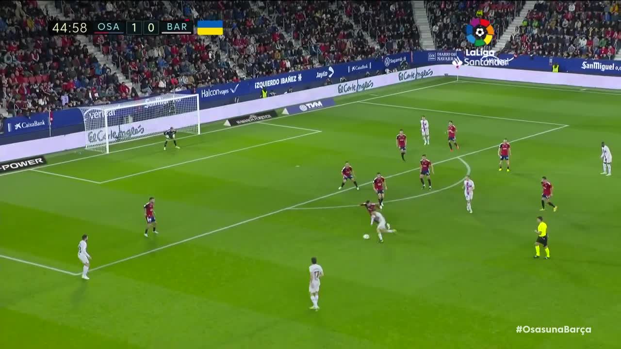 Resumen de CA Osasuna vs FC Barcelona (1-2)