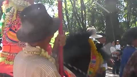 Unseen Buddhist Traditional Ceremony, before monk Thai kids