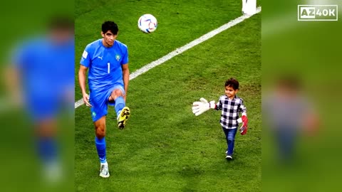 Morocco Players Celebrating with Their Families After Beating Portugal 1-0 To Proceed to WC Semis