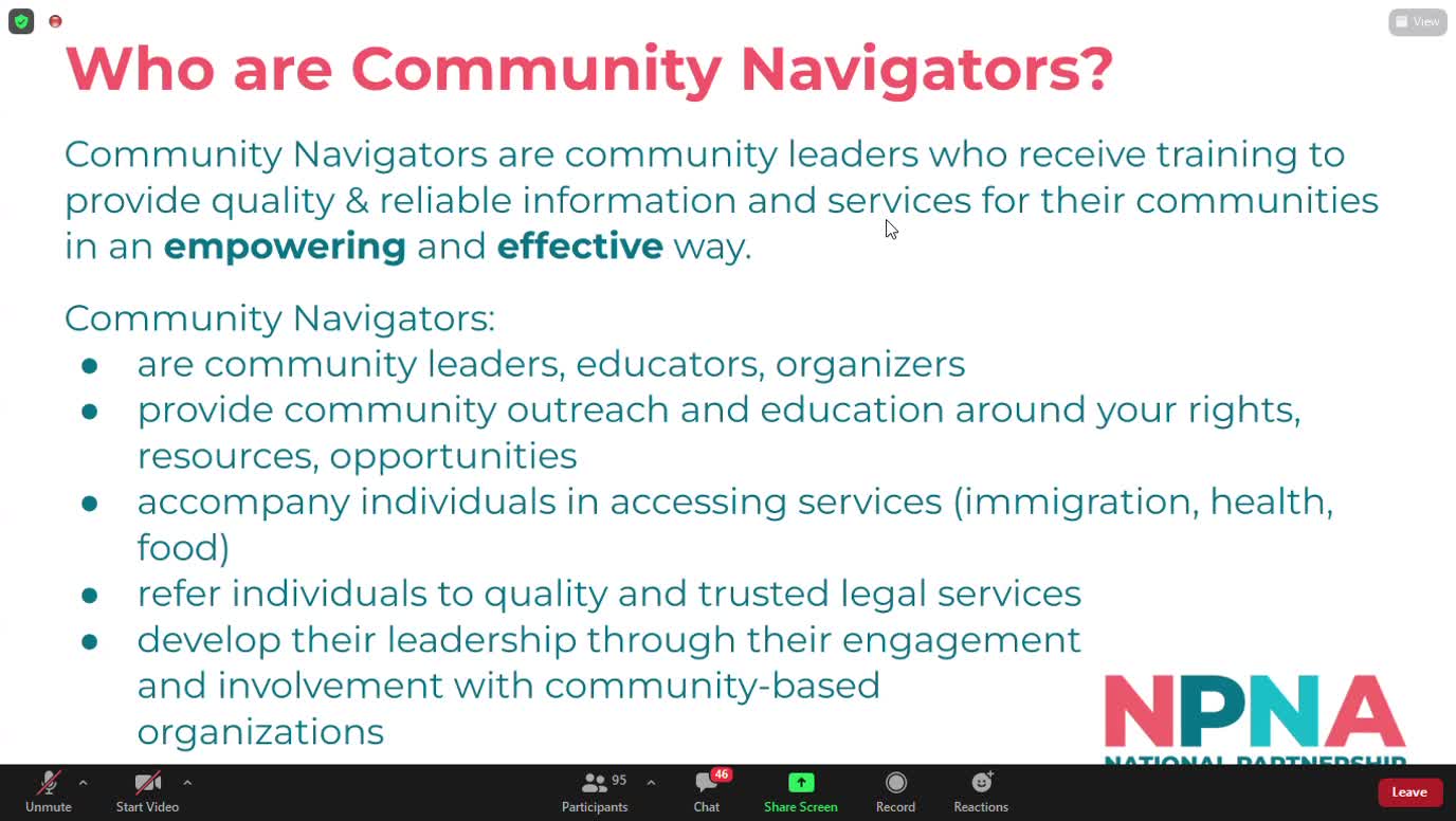 Ready to Stay: National Community Navigator Training