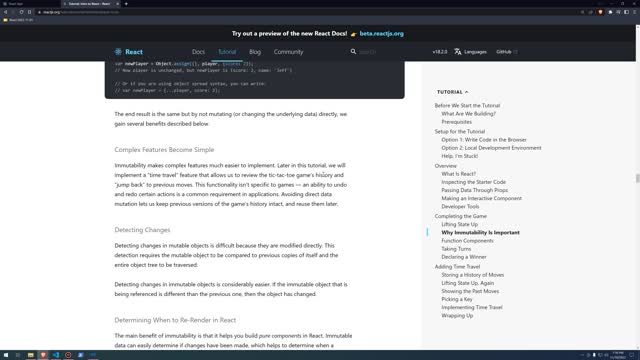 2022-11-10 Stumbling Through React Tutorial, part 2