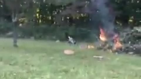 Well, they turned me loose with a gas jug and a brush pile again.