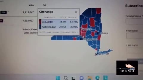 Very Strange Vote Counts Coming Out Of New York - Is This Possible?