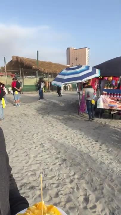 Fresh bowl of tropical fruit cut and prepared for $5 in Rosarito. Life is better in Mexico
