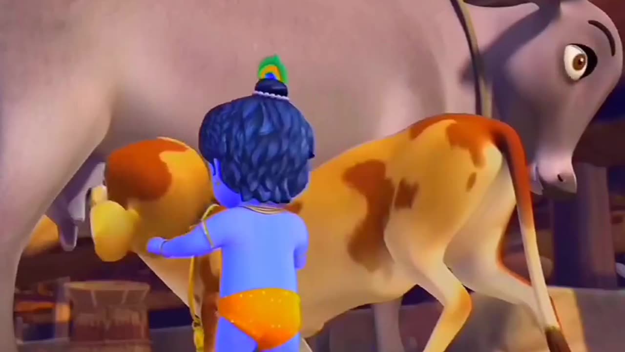 Little Krishna cartoon