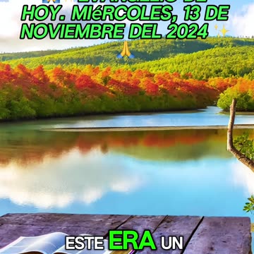 🙏✨Evangelio de HOY. Miércoles, 13 de Noviembre del 2024 ✨🙏