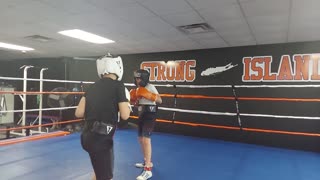 Joey sparring Dylan 1. 4/18/23