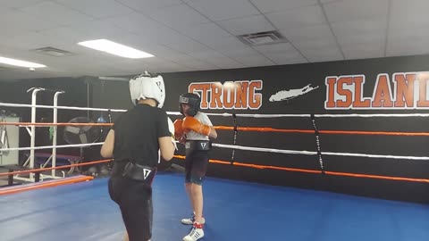 Joey sparring Dylan 1. 4/18/23