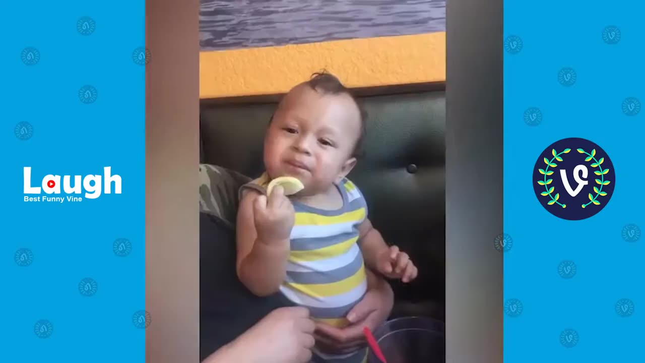 Funny king baby enjoy