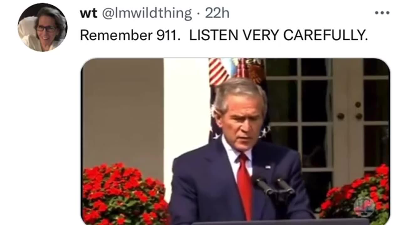 Just one of the times Bush told us what he did.