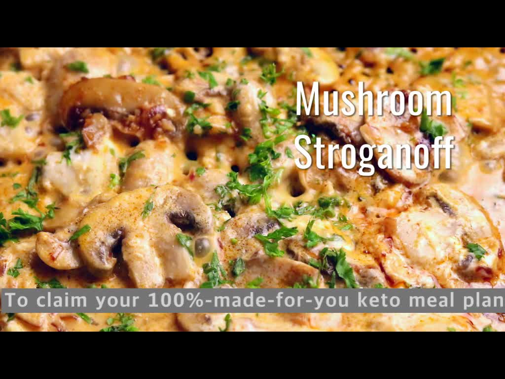 Wanna Lose Weight by Eating Mushroom Stroganoff? (KETO DIET)