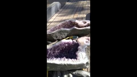 Amethyst crystal geode 800 lbs.