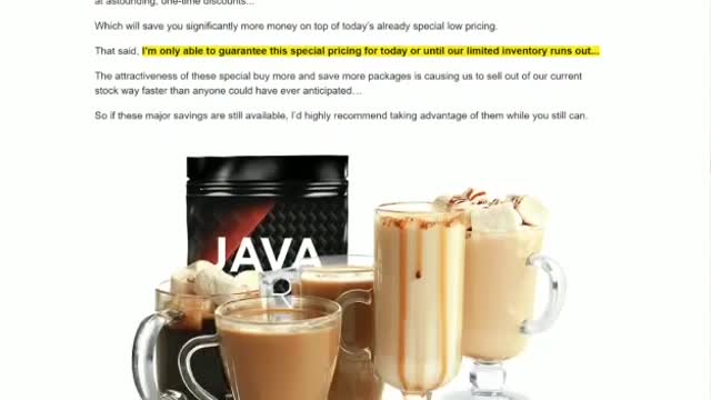 The fat burning coffee | Java Burn | Coffee that improves your metabolism. Java Burn Review.