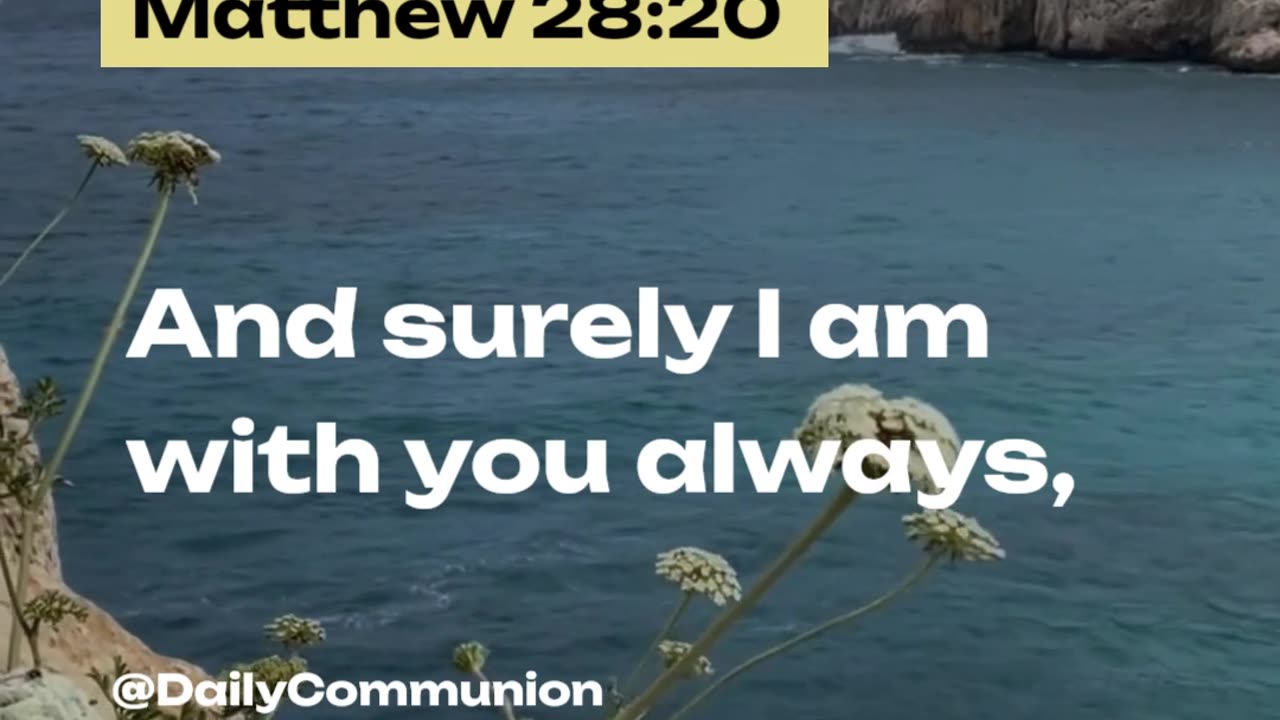 Matthew 28:20