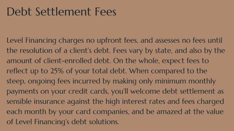 Debt Settlement Plan