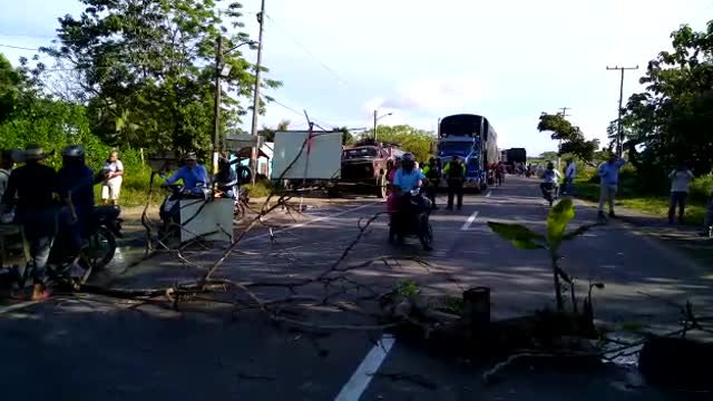 Protesta en la Troncal