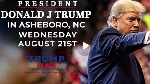 RSBN LIVE: Trump -Vance Rally on National Security in Asheboro, NC