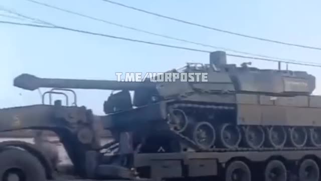 A Convoy With French Tanks & BMP's Seen Moving Through Romania